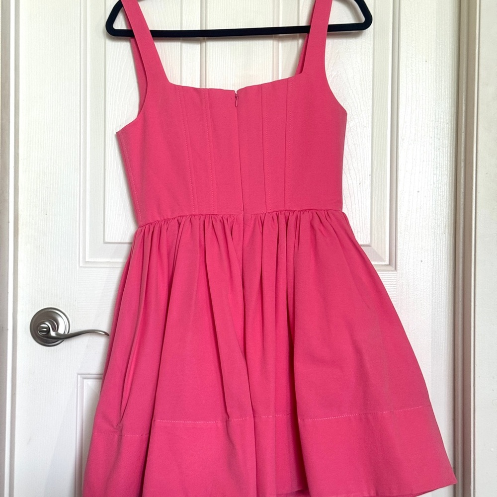STAUD Landscape Corset Mini Dress Pink - Picture 5 of 5